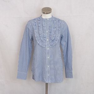 J. Crew, XS, Ruffles and Stripes Buttondown